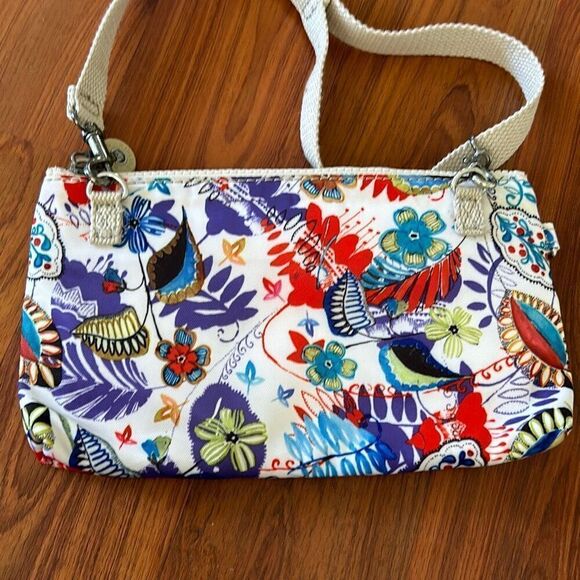 Kipling floral tropical Crossbody bag wallet - Picture 3 of 7
